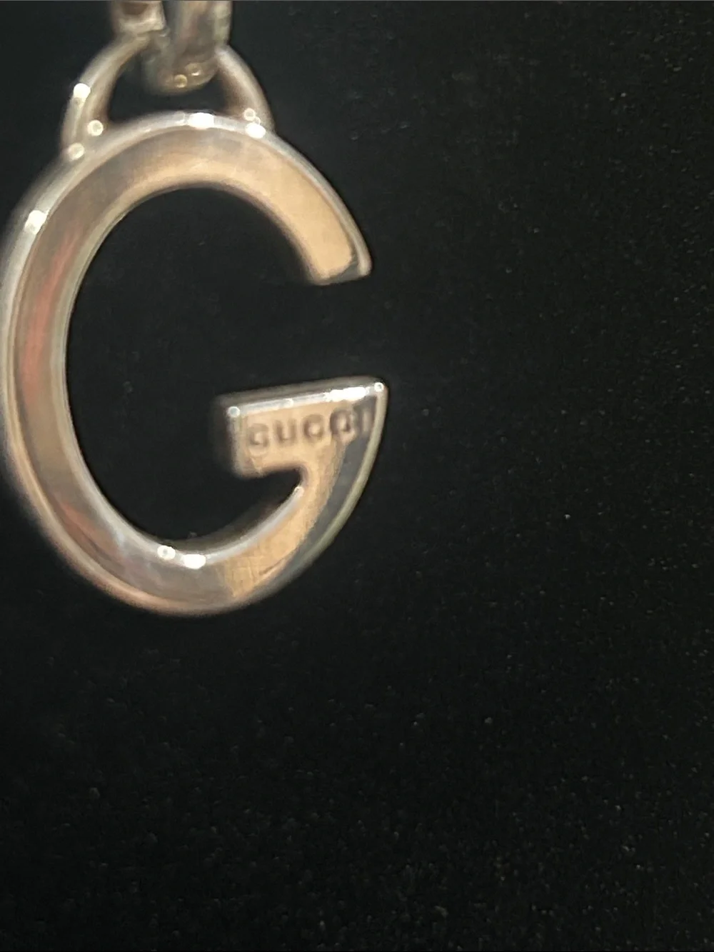 Gucci Charlotte G Pendant Necklace 925 Silver